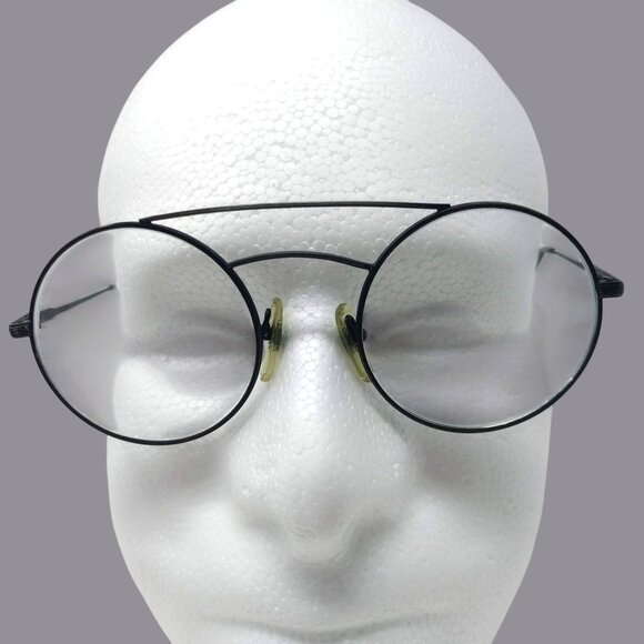 vintage Other - Vintage Round Metal Glasses Black Bug Vista